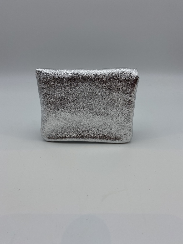 Portefeuille Cuir métalisé Argenté [Portefeuille]