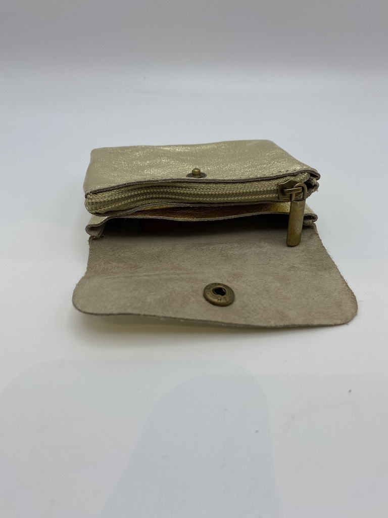Portefeuille Cuir métalisé Doré [Portefeuille]