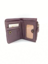 Portefeuille Cuir/daim Mauve