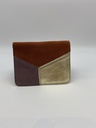 Portefeuille Cuir/daim Mauve