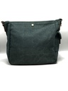 Sac en bandoulière Cuir/coton Vert foncé