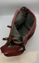 Sac en bandoulière Cuir/coton Vert foncé
