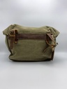 Sac en bandoulière Cuir/coton Kaki