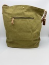 Sac en bandoulière Cuir/coton Kaki