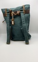 Sac à dos Cuir/coton Vert foncé
