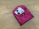 Portefeuille Cuir métalisé Fushia