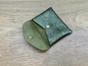 Portefeuille Cuir métalisé Kaki