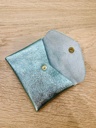 Pochette Cuir métalisé Vert clair