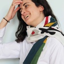 Foulard Coton Bio Combination Beige