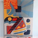 Foulard Coton Bio Sunshine Bleu