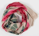 Foulard Coton Bio Équateur Rose