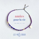Bracelet Amie Cobalt Rose & Doré