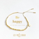 Bracelet Happy Jaune & Doré