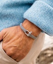 Vicious Vik Navy & Sand | Silver - L  [Bracelet]