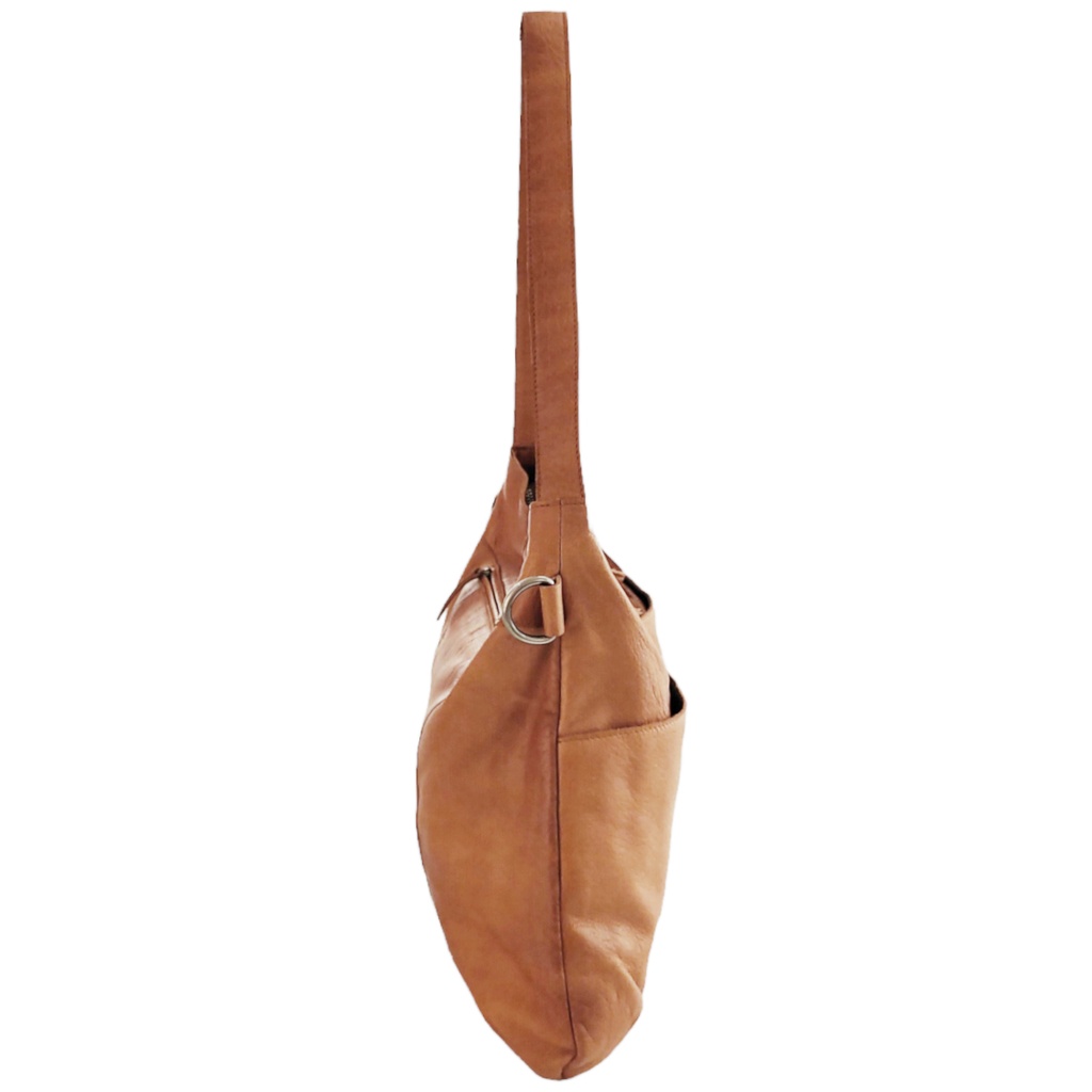 Sac En Bandoulière Olivia Cuir Vachette Cognac