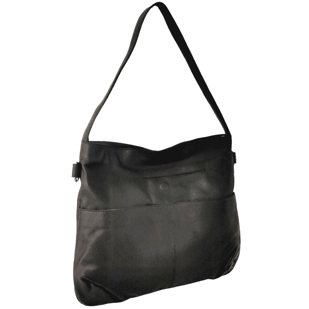 Sac En Bandoulière Olivia Cuir Vachette Noir