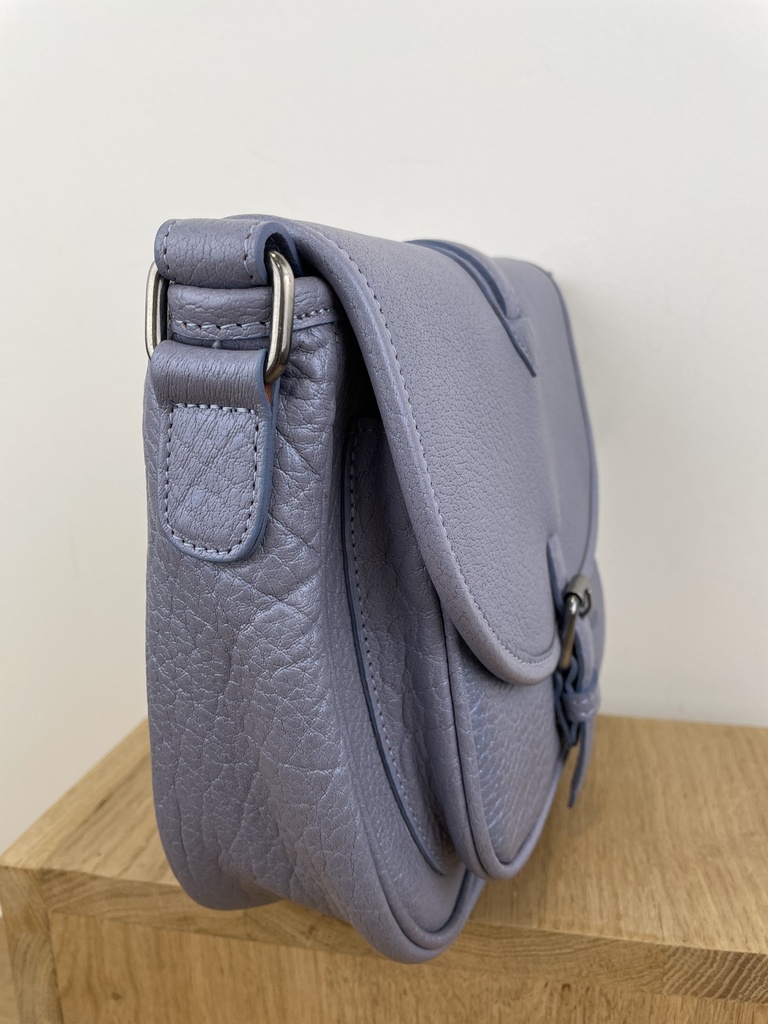 Besace Chloé En Cuir Buffle Lavande Métalisée