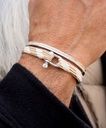 Vicious Vik Off White & Brown Beige | Silver - S [Bracelet]