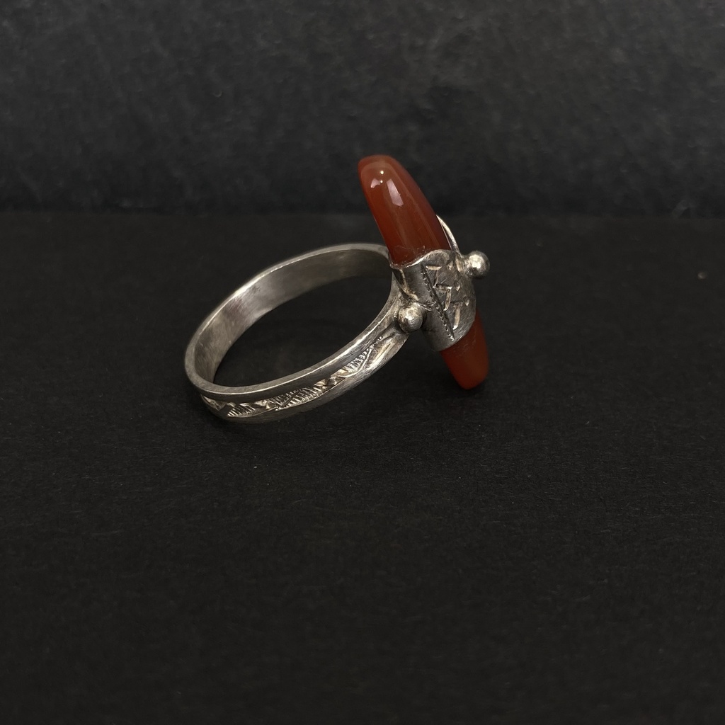 Bague Touareg Argent 925 & Cornaline [1469]