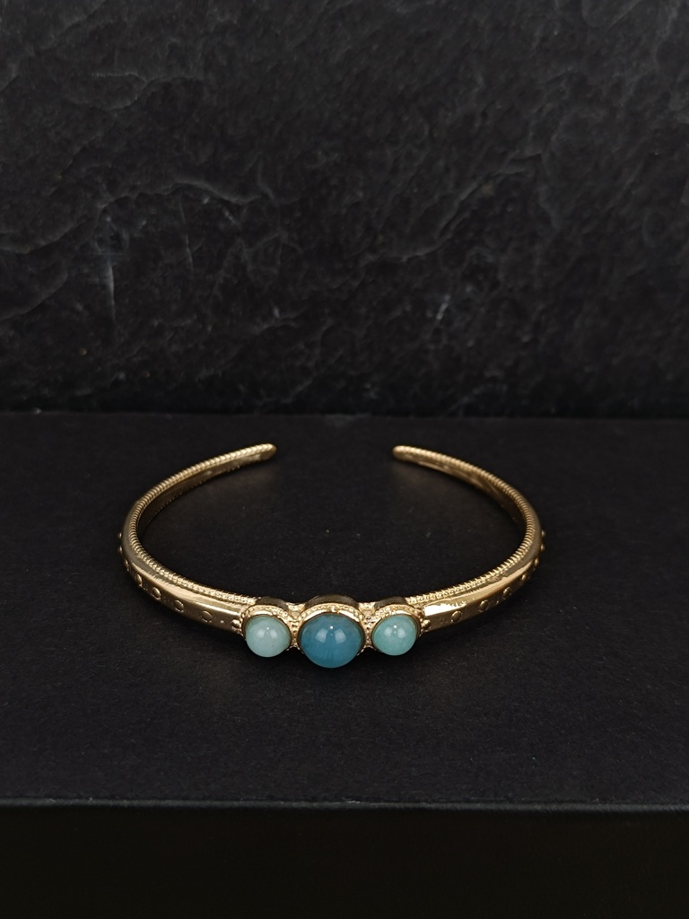 Bracelet doré & turquoise