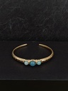 Bracelet doré & turquoise