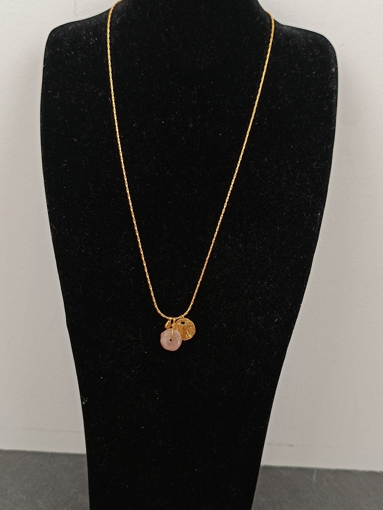 Collier 'Acapulco' Tourmaline rose claire