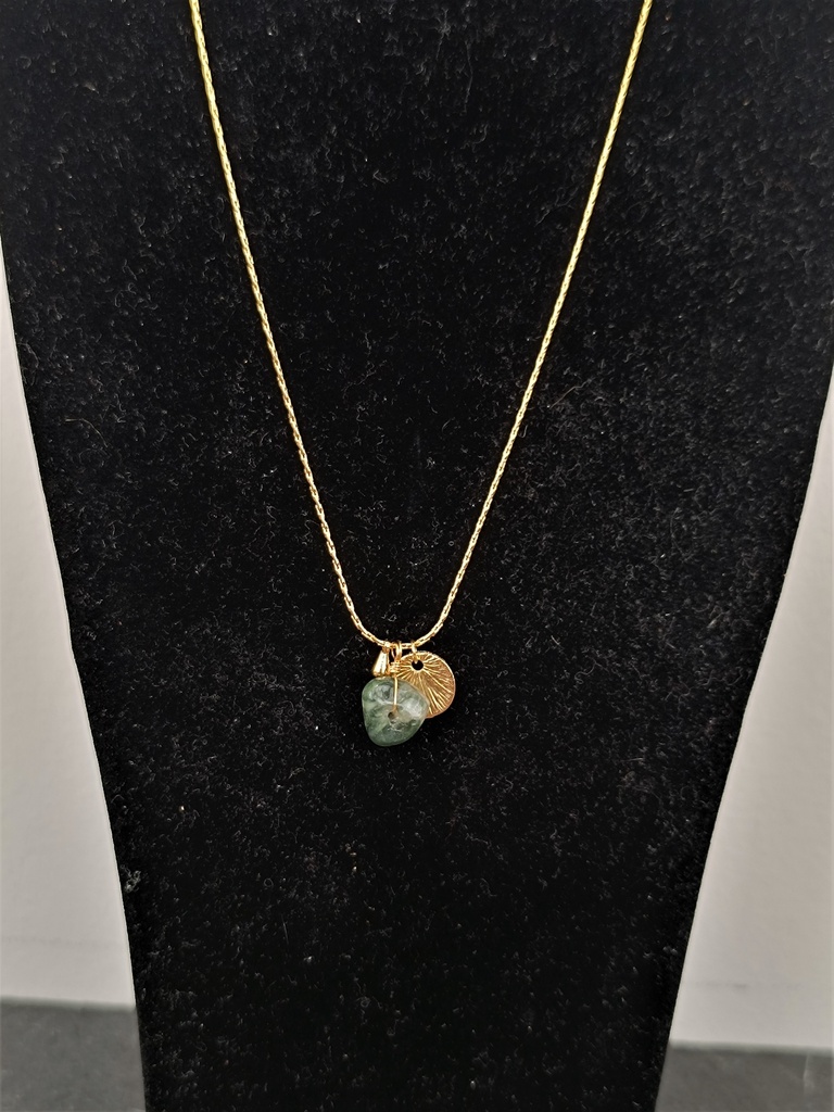 Collier 'Acapulco' Tourmaline verte foncée
