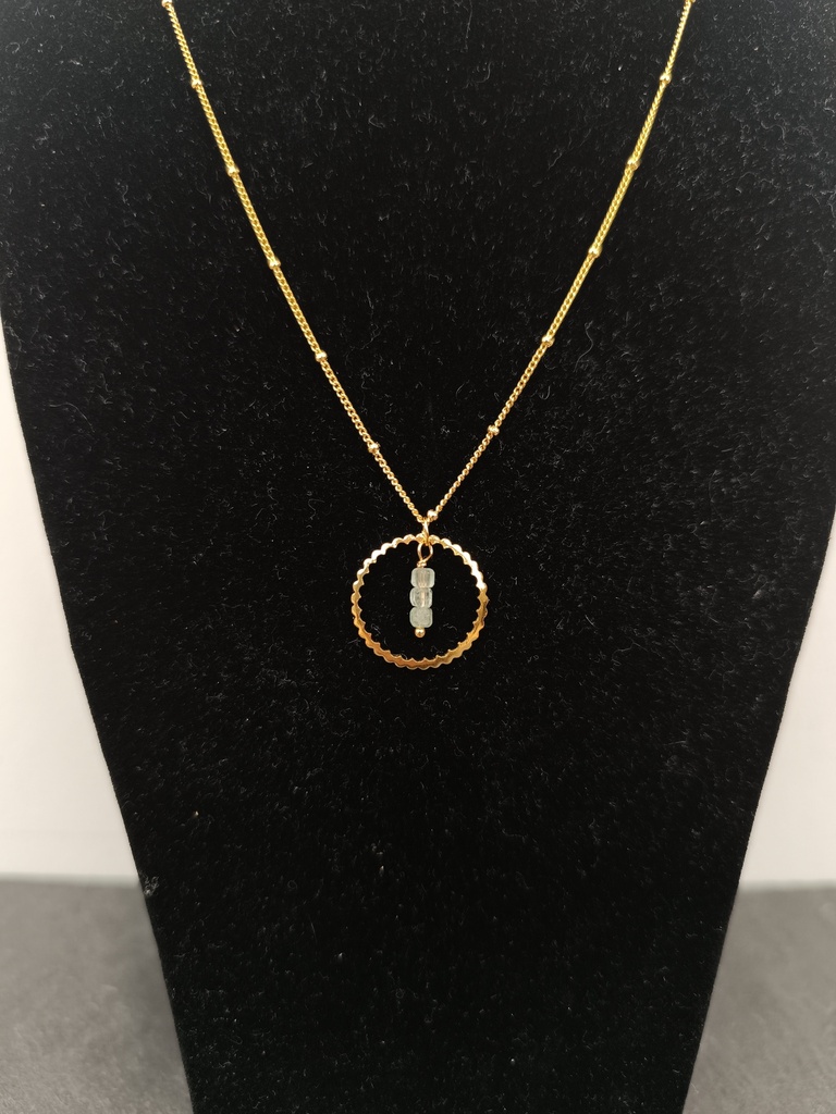 Collier 'Eugène' vert taille M