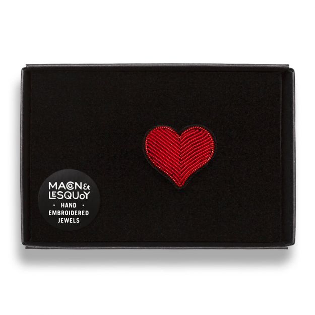 Broche 'Coeur Rouge'