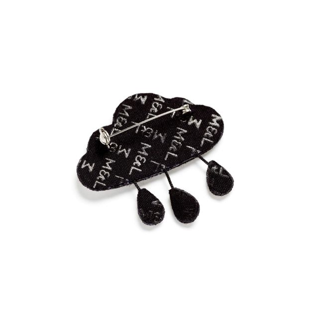 Broche 'Nuage et Pluie'