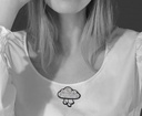 Broche 'Nuage et Pluie'