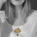 Broche 'Nuage or et Étoile'