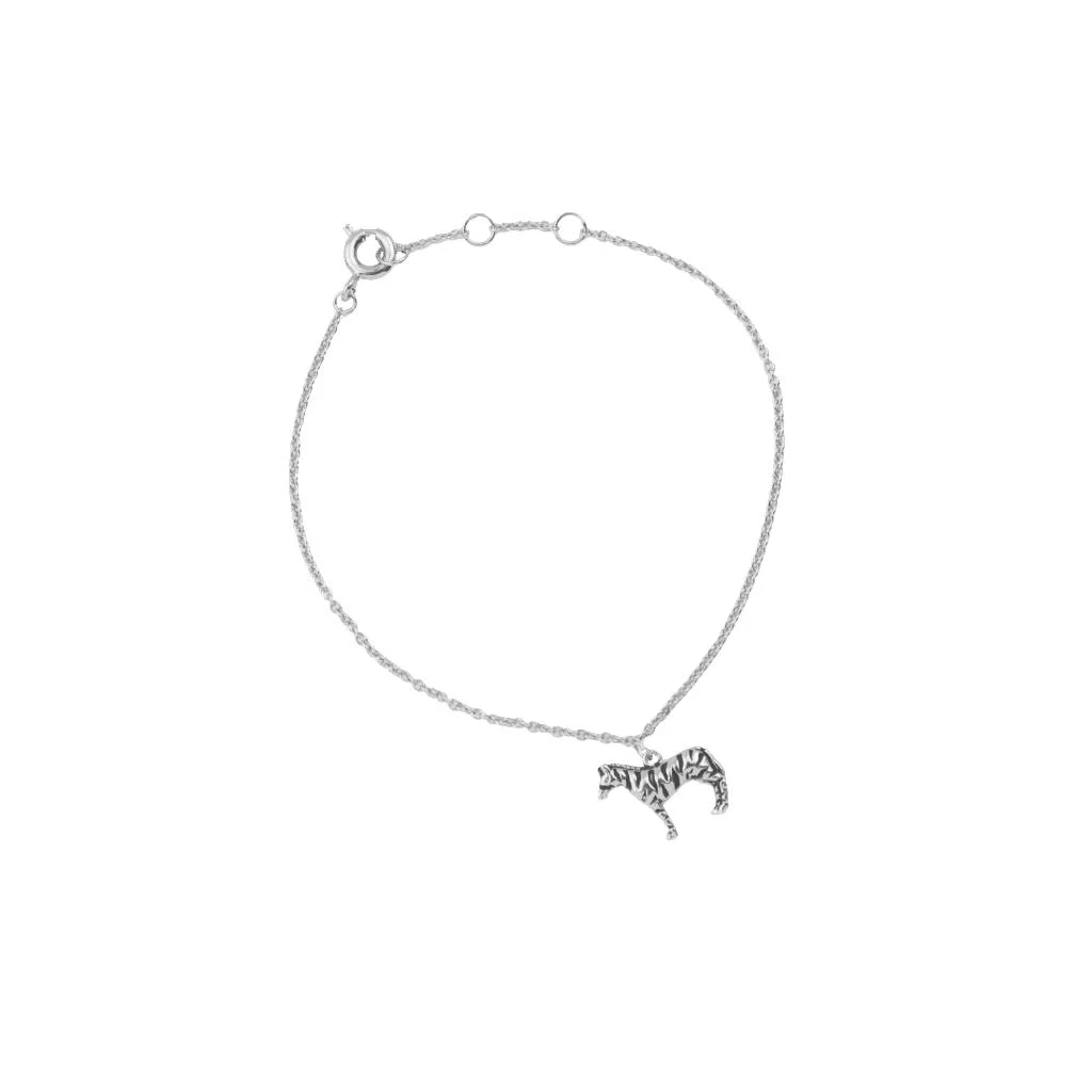 Bracelet 'Souvenir' Zebra plaqué argent