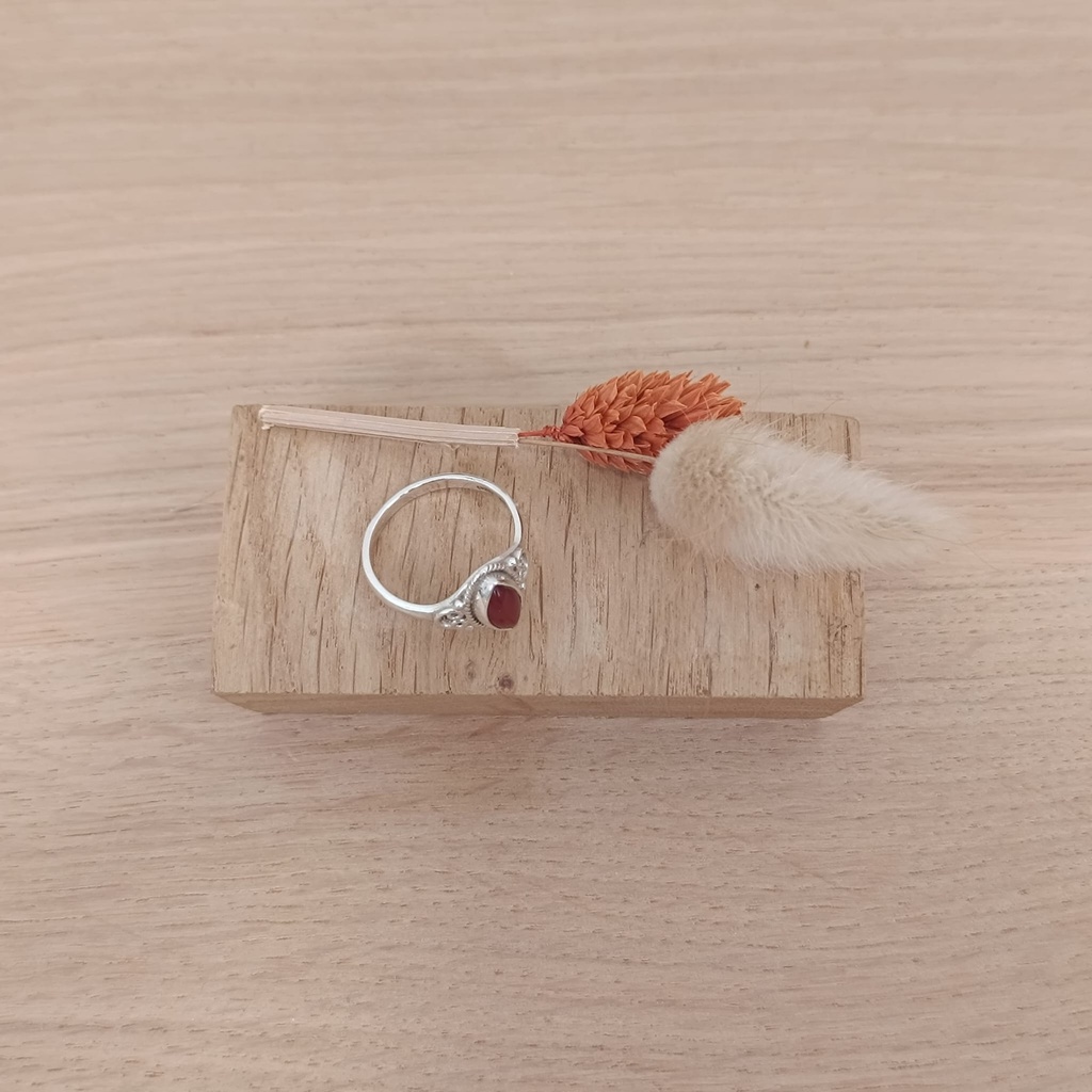 Bague Argent 925 & Cornaline [1484]