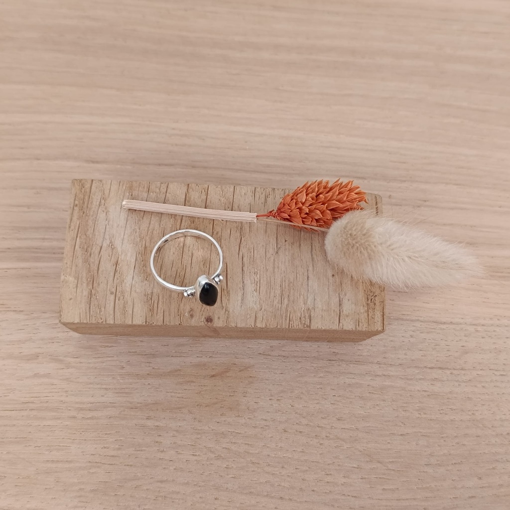 Bague Argent 925 & Onyx [1504]