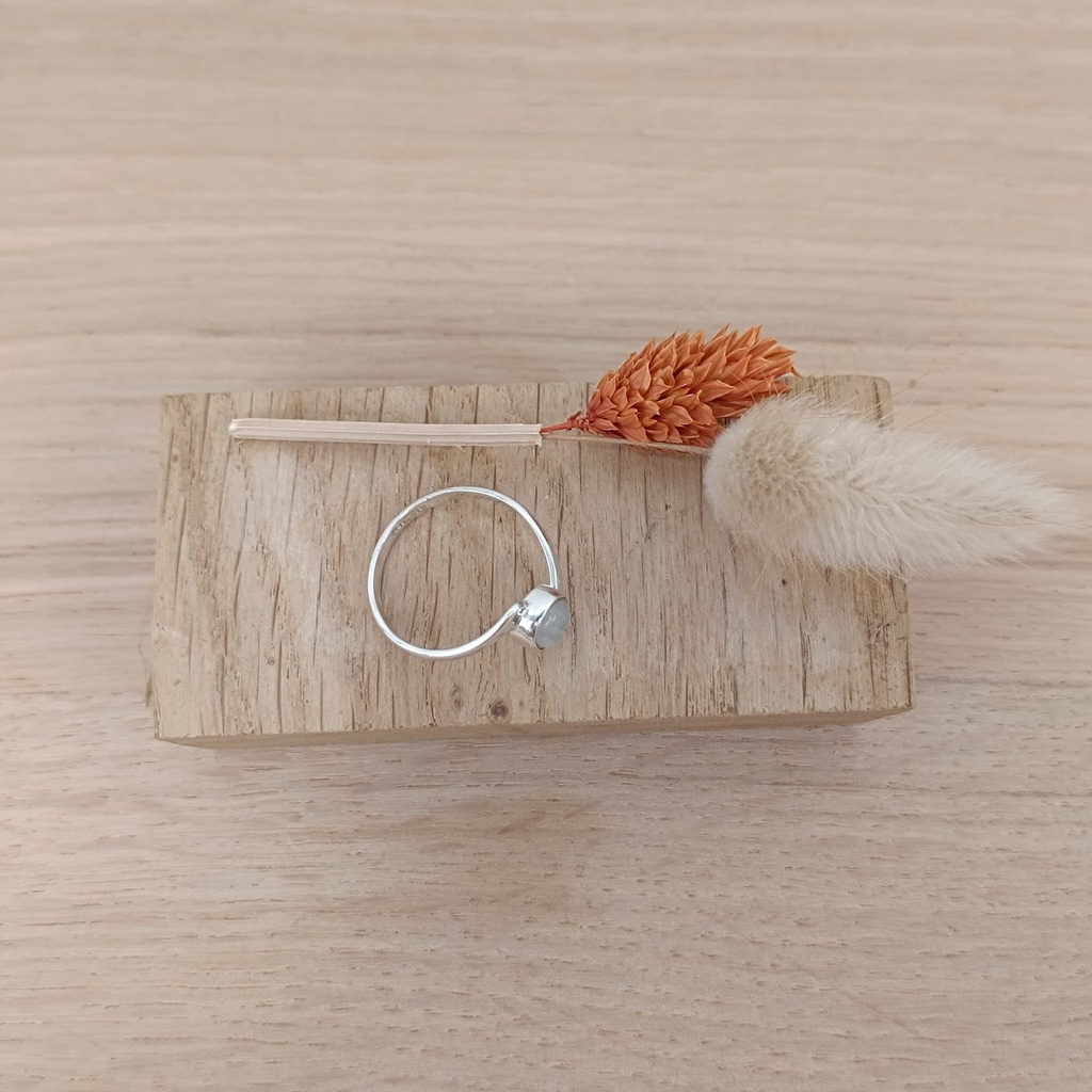 Bague Argent 925 & Pierre de Lune [1521]