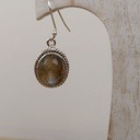 Boucles d'Oreilles Argent 925 & Labradorite [0854]