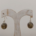 Boucles d'Oreilles Argent 925 & Labradorite [0854]