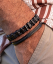 Bracelet Bold Bob (Black | Black, S/M (17cm))