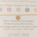 Bracelet Pampille 'Bonheur' Doré