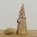 Bague Argent 925 & Corail Rouge [1809]