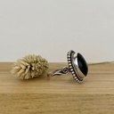 Bague Argent 925 & Coquillage Noir [1841]