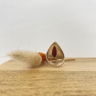 Bague Argent 925 & Corail Rouge [1891]