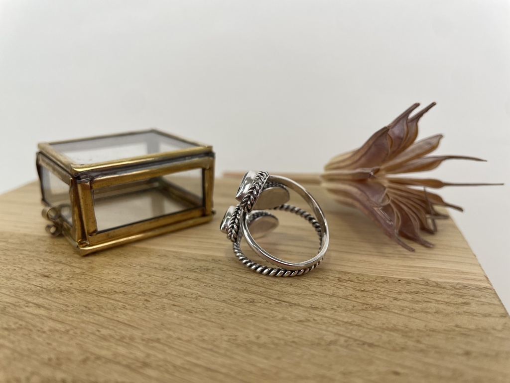 Bague Argent 925 & Topaze Bleue & Améthyste & Péridot & Citrine [2006]