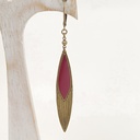 Boucles d'Oreilles Masques Bordeaux [0203]