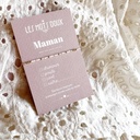 Bracelet Famille Maman Blanc & Doré - Les Mots Doux