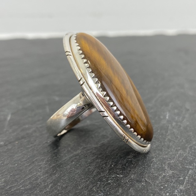 Bague Argent 925 & Œil de Tigre