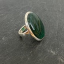 Bague Argent 925 & Aventurine Verte [2148]