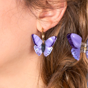 Boucles d'Oreilles Papillon Mauve - Coucou Suzette