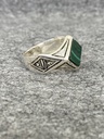 Bague Argent 925 & Malachite [2280]